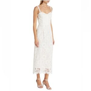 NWT Sabina Musayev Nicolette Lace Midi Dress